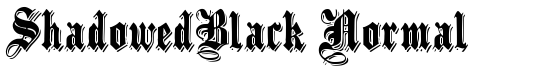 ShadowedBlack Normal - Download Thousands of Free Fonts at FontZone.net