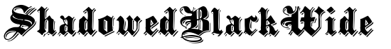 ShadowedBlackWide - Download Thousands of Free Fonts at FontZone.net