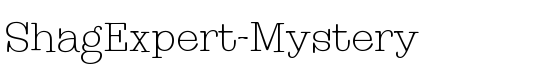 ShagExpert-Mystery - Download Thousands of Free Fonts at FontZone.net