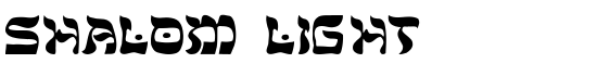 Shalom-Light - Download Thousands of Free Fonts at FontZone.net