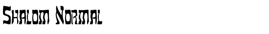 Shalom Normal - Download Thousands of Free Fonts at FontZone.net