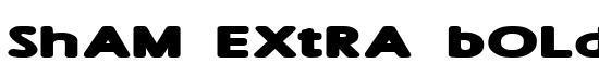 Sham Extra Bold - Download Thousands of Free Fonts at FontZone.net