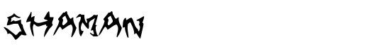 Shaman - Download Thousands of Free Fonts at FontZone.net