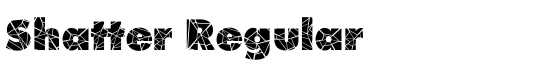 Shatter Regular - Download Thousands of Free Fonts at FontZone.net
