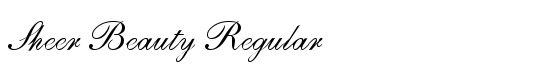 Sheer Beauty Regular - Download Thousands of Free Fonts at FontZone.net