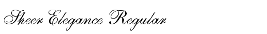 Sheer Elegance Regular - Download Thousands of Free Fonts at FontZone.net