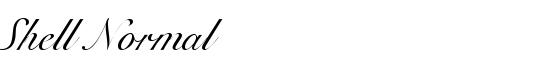 Shell Normal - Download Thousands of Free Fonts at FontZone.net