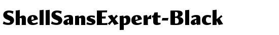 ShellSansExpert-Black - Download Thousands of Free Fonts at FontZone.net