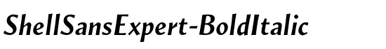 ShellSansExpert-BoldItalic - Download Thousands of Free Fonts at FontZone.net