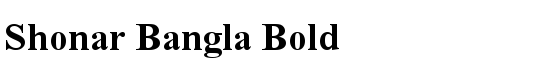 Shonar Bangla Bold - Download Thousands of Free Fonts at FontZone.net