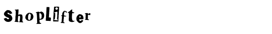 Shoplifter - Download Thousands of Free Fonts at FontZone.net