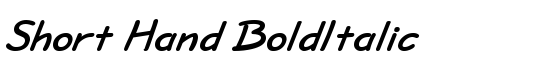Short Hand BoldItalic - Download Thousands of Free Fonts at FontZone.net