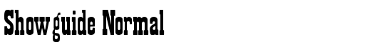 Showguide Normal - Download Thousands of Free Fonts at FontZone.net
