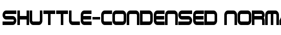 Shuttle-Condensed Normal - Download Thousands of Free Fonts at FontZone.net