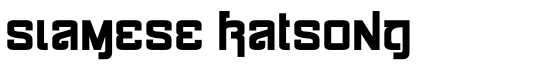 Siamese Katsong - Download Thousands of Free Fonts at FontZone.net