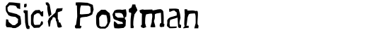 Sick Postman - Download Thousands of Free Fonts at FontZone.net