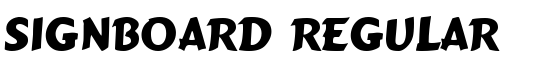 Signboard Regular - Download Thousands of Free Fonts at FontZone.net
