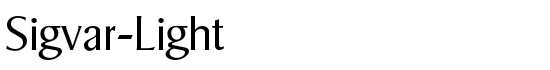 Sigvar-Light - Download Thousands of Free Fonts at FontZone.net