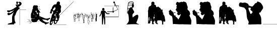 Silhouettes03 - Download Thousands of Free Fonts at FontZone.net