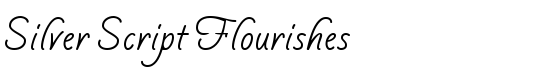 Silver Script Flourishes - Download Thousands of Free Fonts at FontZone.net