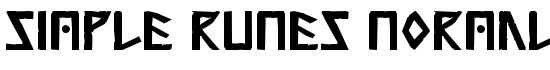 Simple Runes Normal - Download Thousands of Free Fonts at FontZone.net