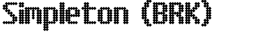 Simpleton (BRK) - Download Thousands of Free Fonts at FontZone.net