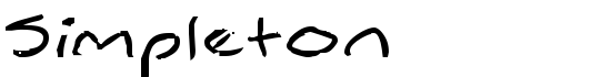Simpleton - Download Thousands of Free Fonts at FontZone.net