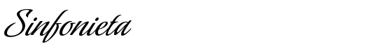 Sinfonieta - Download Thousands of Free Fonts at FontZone.net