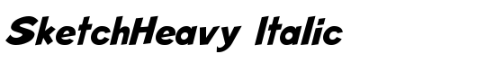 SketchHeavy Italic - Download Thousands of Free Fonts at FontZone.net