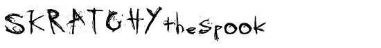 SKRATCHYthespook - Download Thousands of Free Fonts at FontZone.net
