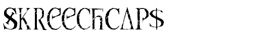 SkreechCaps - Download Thousands of Free Fonts at FontZone.net