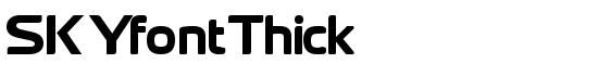 SKYfontThick - Download Thousands of Free Fonts at FontZone.net