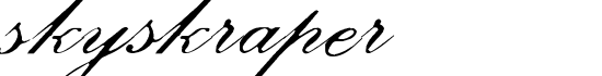Skyskraper - Download Thousands of Free Fonts at FontZone.net