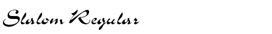 Slalom Regular - Download Thousands of Free Fonts at FontZone.net