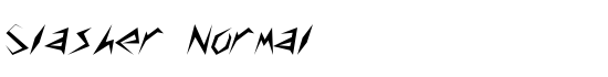 Slasher Normal - Download Thousands of Free Fonts at FontZone.net