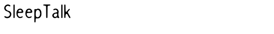 SleepTalk - Download Thousands of Free Fonts at FontZone.net