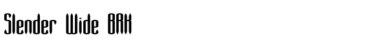 Slender Wide BRK - Download Thousands of Free Fonts at FontZone.net