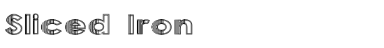Sliced Iron - Download Thousands of Free Fonts at FontZone.net