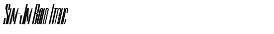 Slim-Jim Bold Italic - Download Thousands of Free Fonts at FontZone.net