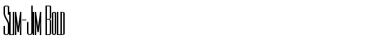 Slim-Jim Bold - Download Thousands of Free Fonts at FontZone.net