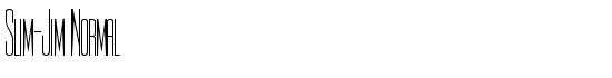 Slim-Jim Normal - Download Thousands of Free Fonts at FontZone.net