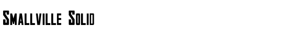 Smallville Solid - Download Thousands of Free Fonts at FontZone.net
