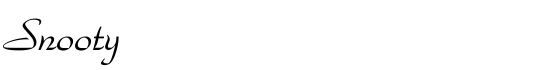 Snooty - Download Thousands of Free Fonts at FontZone.net