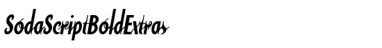 SodaScriptBoldExtras - Download Thousands of Free Fonts at FontZone.net