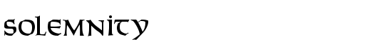 Solemnity - Download Thousands of Free Fonts at FontZone.net