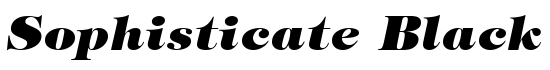 Sophisticate Black SSi Extra Bold Italic - Download Thousands of Free Fonts at FontZone.net