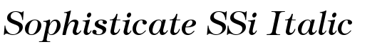 Sophisticate SSi Italic - Download Thousands of Free Fonts at FontZone.net