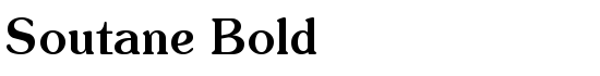 Soutane Bold - Download Thousands of Free Fonts at FontZone.net