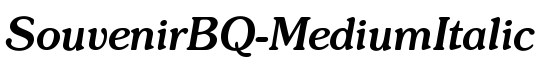 SouvenirBQ-MediumItalic - Download Thousands of Free Fonts at FontZone.net