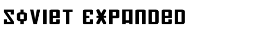 Soviet Expanded - Download Thousands of Free Fonts at FontZone.net